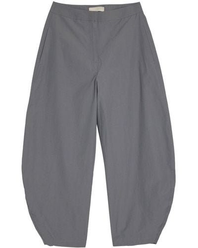 Amomento High-waisted Tapered Pants - Gray