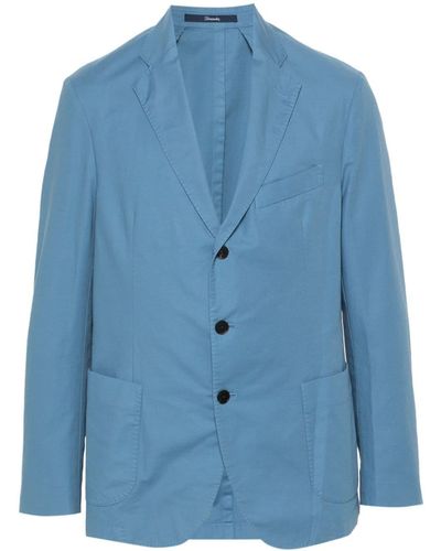 Drumohr Cotton-blend blazer - Blau