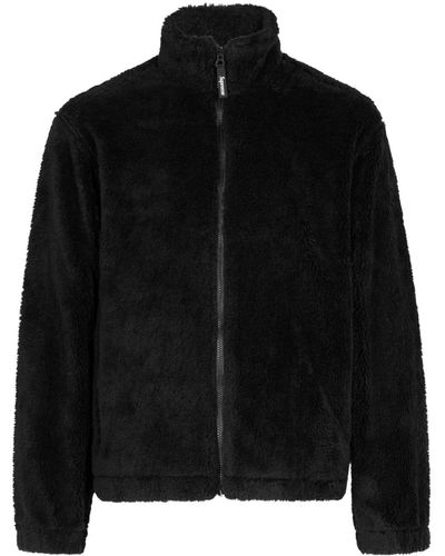 Supreme Star-print Fleece Jacket - Black