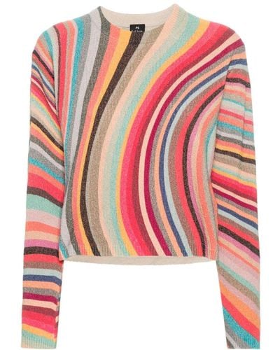 PS by Paul Smith Swirl-pattern Jumper - Red