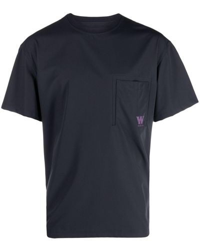 WOOYOUNGMI T-Shirt mit Logo-Print - Schwarz