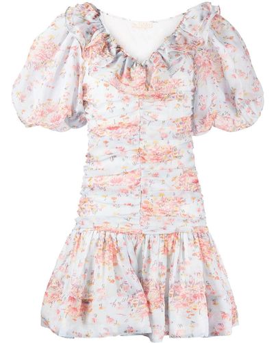 byTiMo Spring Floral-print Minidress - Pink