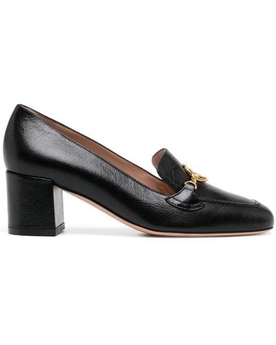 Bally Obrien 50mm Leather Court Shoes - Black