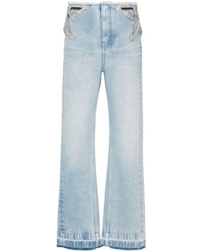 Stella McCartney Jeans con dettaglio cut-out - Blu