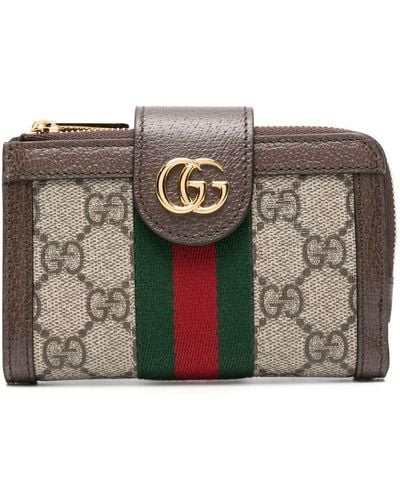 Gucci オフィディア 二つ折り財布 - ブラウン