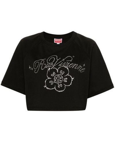 KENZO T-Shirt aus Bio-Baumwolle - Schwarz