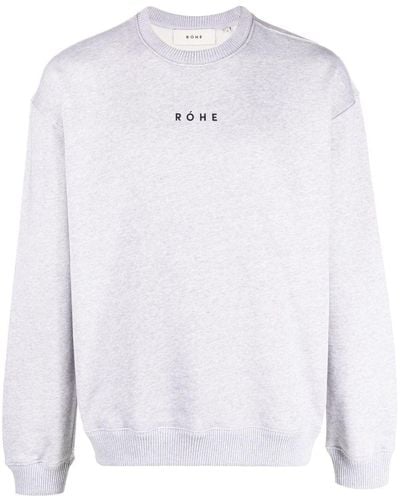 Rohe Sweater Met Logoprint - Wit