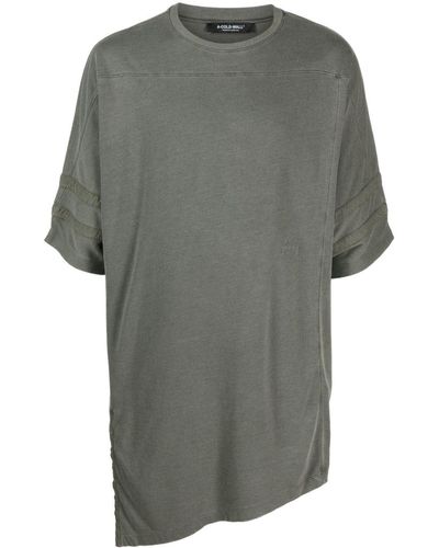 A_COLD_WALL* Contour Asymmetric Cotton-blend T-shirt - Grey