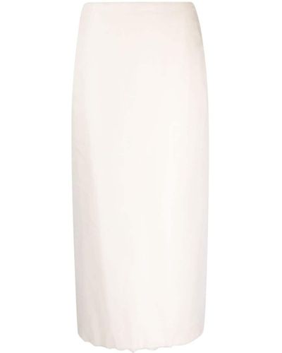 Blanca Vita Galtonia Pencil Midi Skirt - White