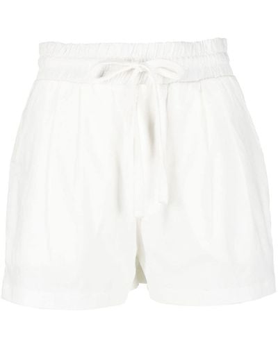 Thom Krom Drawstring Waistband Shorts - White