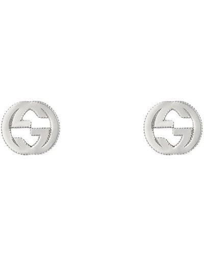 Gucci Grijpende G-oorbellen In Zilver - Metallic