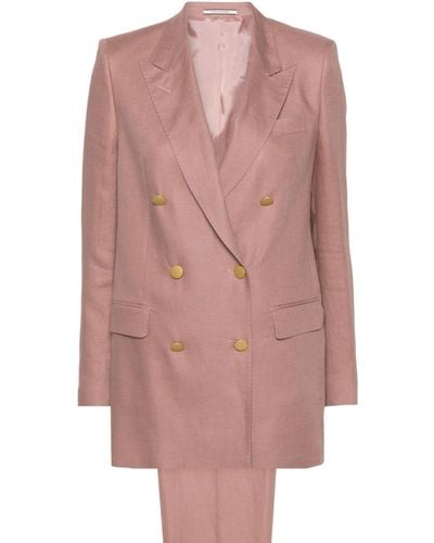 Tagliatore T-jasmine Double-breasted Suit - Pink