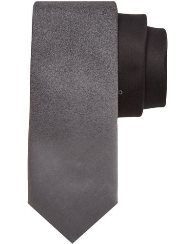 Ferragamo Cravate en soie à logo imprimé - Noir
