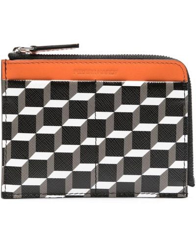 Pierre Hardy Valois Cube Perspective-print Wallet - Grey