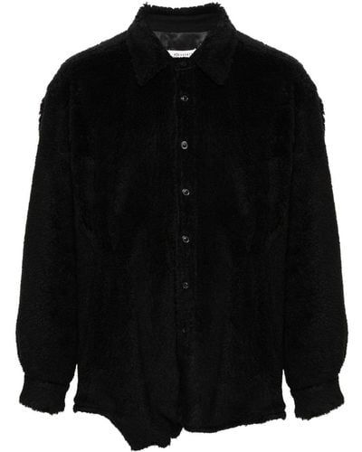 Maison Margiela Teddy Faux-shearling Shirt - Black