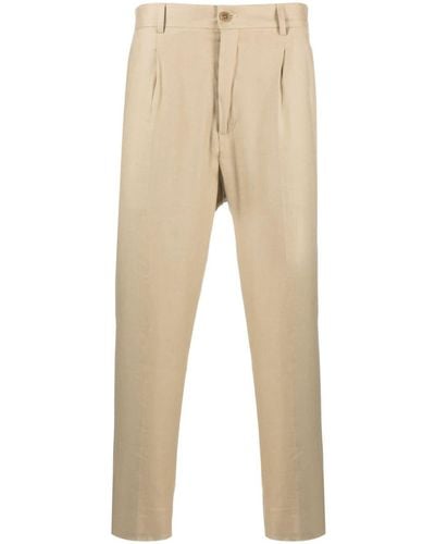 Costumein Pleated Straight-leg Trousers - Natural