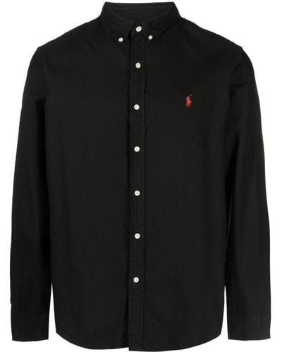 Polo Ralph Lauren Katoenen Overhemd - Zwart