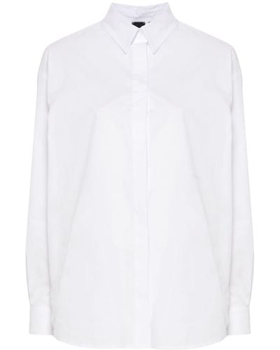Pinko Camisa con logo bordado - Blanco