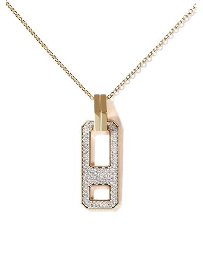 AS29 Bloom Large Flower Pink Sapphire Long Dropping Necklace in Rose Gold
