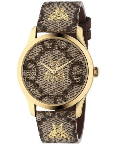 Gucci Reloj G-Timeless, 38 mm - Marrón