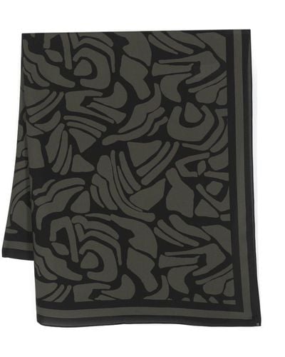 Matteau Silk Abstract-print Sarong - Women's - Silk - Black