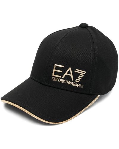 EA7 Logo-print Baseball Cap - Black
