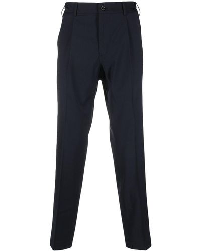 Dell'Oglio Tapered-leg Tailored Pants - Blue