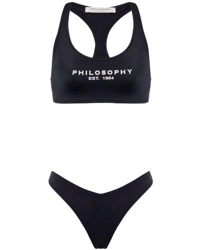 Philosophy Di Lorenzo Serafini Logo-print Bikini Set - Blue
