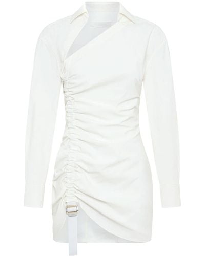 Dion Lee Strap-detail Asymmetric Minidress - White