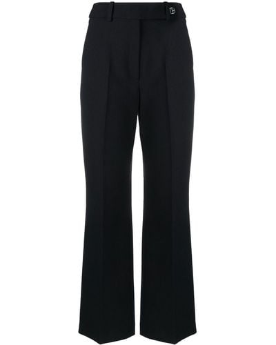Claudie Pierlot Mid-rise Flared Trousers - Blue
