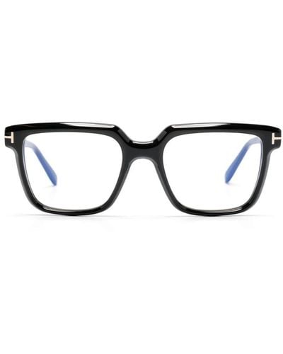 Tom Ford スクエア眼鏡フレーム - ブラック