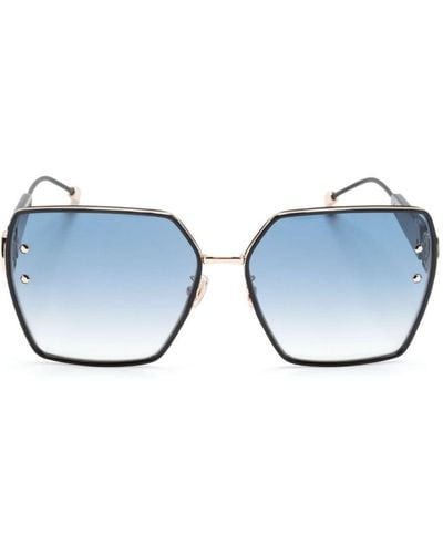 Philipp Plein Oversize-frame Sunglasses - Blue