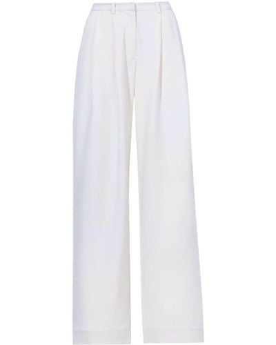 PROENZA SCHOULER WHITE LABEL Pantalon Eleanor à coupe ample - Blanc