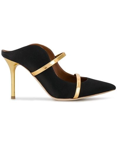 Malone Souliers Maureen 85mm Leather Mules - Black