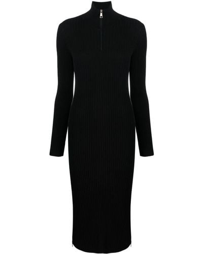 Moncler ジップアップ ドレス - ブラック