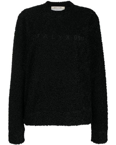 1017 ALYX 9SM Crew-neck Brushed Sweatshirt - Black