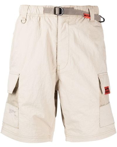 Chocoolate Belted-waist Cargo Shorts - Natural