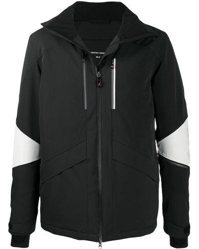 Perfect Moment Two-tone Detail Hooded Jacket - Black