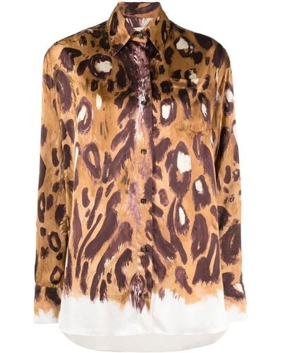 Marni Camisa con estampado de leopardo - Multicolor