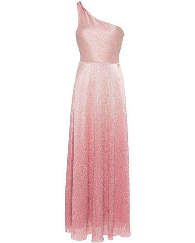 Liu Jo One-Shoulder-Abendkleid aus Lurex - Pink