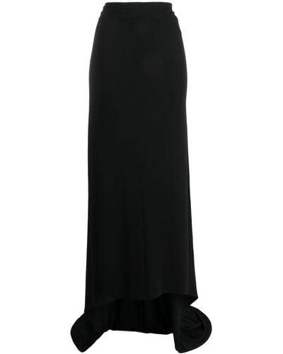 Magda Butrym Asymmetric Maxi Skirt - Black