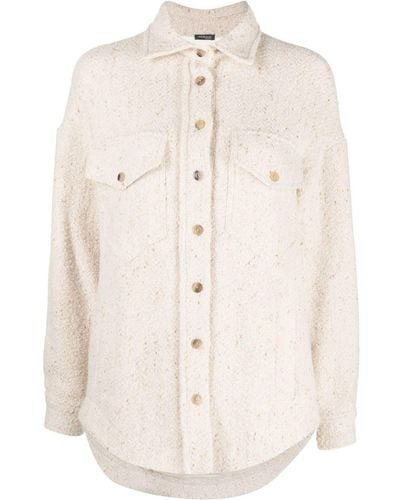 Kiton Wool-blend Shirt Jacket - Natural