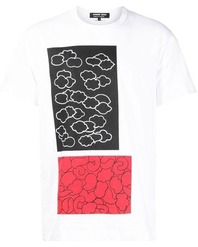 Comme des Garçons T-Shirt mit grafischem Print - Rot