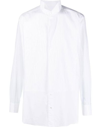 Brioni Gestreiftes Hemd - Weiß
