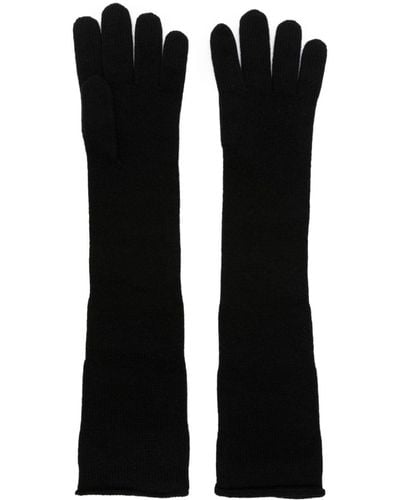 Saint Laurent カシミア手袋 - ブラック