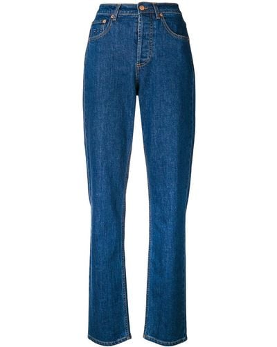 Philosophy Di Lorenzo Serafini High Waist Straight Jeans - Blue