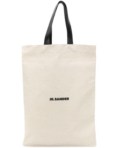 Jil Sander Flat Shopper Bag - Natur