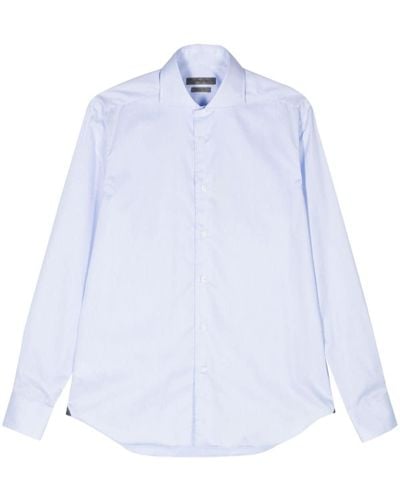 Corneliani Camisa de sarga - Blanco