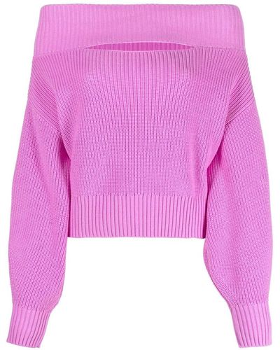 Pinko Schulterfreier Pullover - Pink