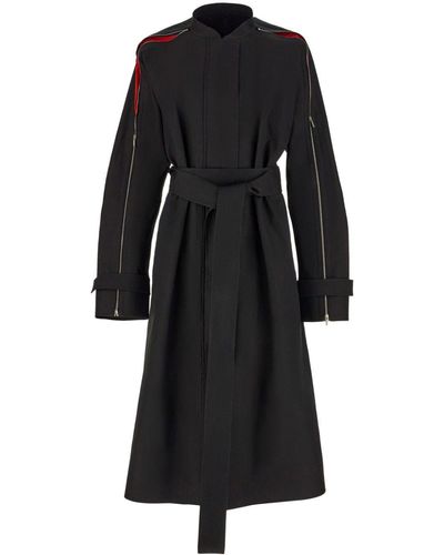 Ferragamo Coats > belted coats - Noir